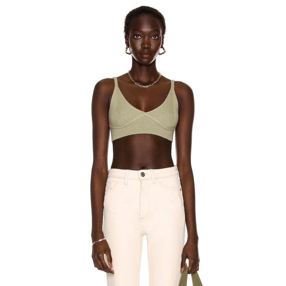 JONATHAN SIMKHAI Womens Aeris Bra Top Marsh Size XS